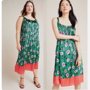 Anthropologie Mireille Pleated Dress